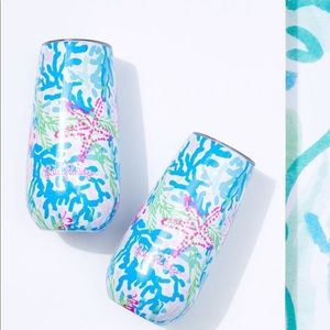 Set of two Lilly Pulitzer Champagne Tumblers